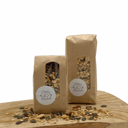 Huisgemaakte granola's met Nederlandse pompoenpitten