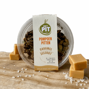 Met PIT, pompoenpitten caramel-zeezout