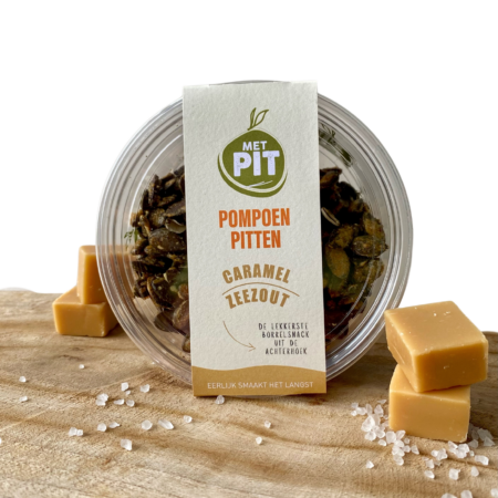Met PIT, pompoenpitten caramel-zeezout