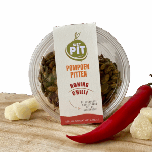 Met PIT, pompoenpitten honing chili