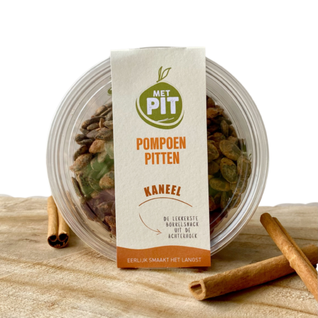 Met PIT, pompoenpitten kaneel