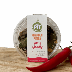 Met PIT, pompoenpitten pittig gekruid