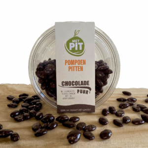 Met PIT, pompoenpitten chocolade puur