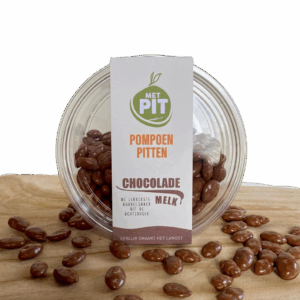 Met PIT, pompoenpitten melk chocolade